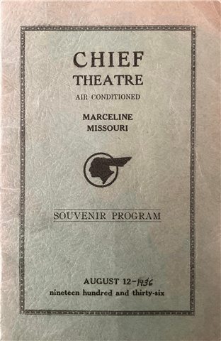 Chief Theatre Souvenir Program - 1936