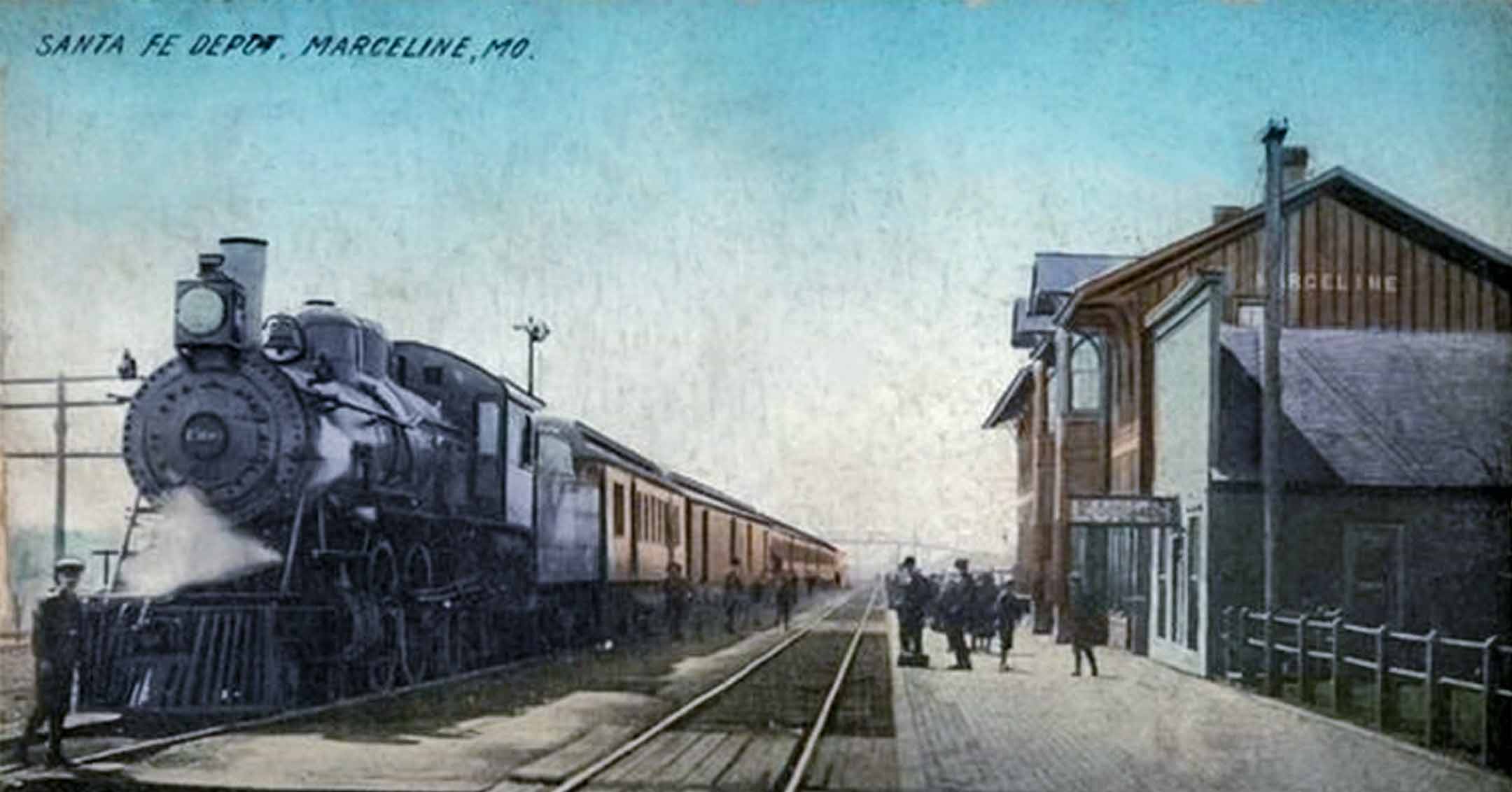 Marceline Santa Fe Depot - wooden structure